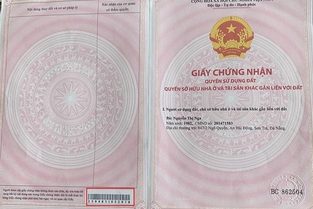 mã vạch ở sổ đỏ
