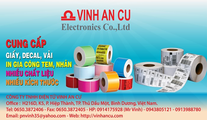 Giấy in mã vạch 3 tem