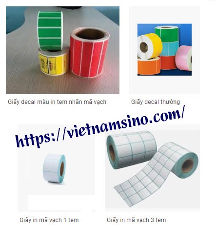 Giấy decal cho máy in tem nhãn Argox
