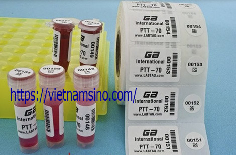 Máy in mã vạch dán ống nghiệm