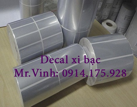 Giấy decal in tem nhãn mã vạch